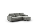 Hampton Queen Size Sectional Sleeper (Reversible Chaise) - Rodeo 104 - 217/6 Chrome