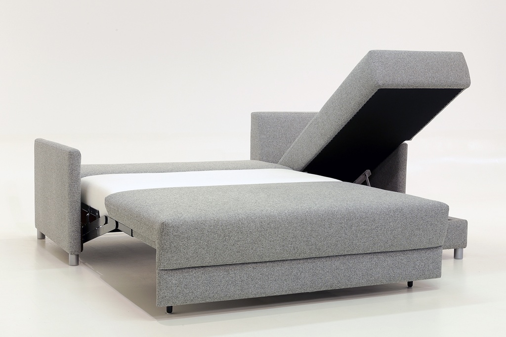 Pint Hybrid LHF Loveseat Sleeper + RHF Chaise Rene 03  / 110/6 Walnut