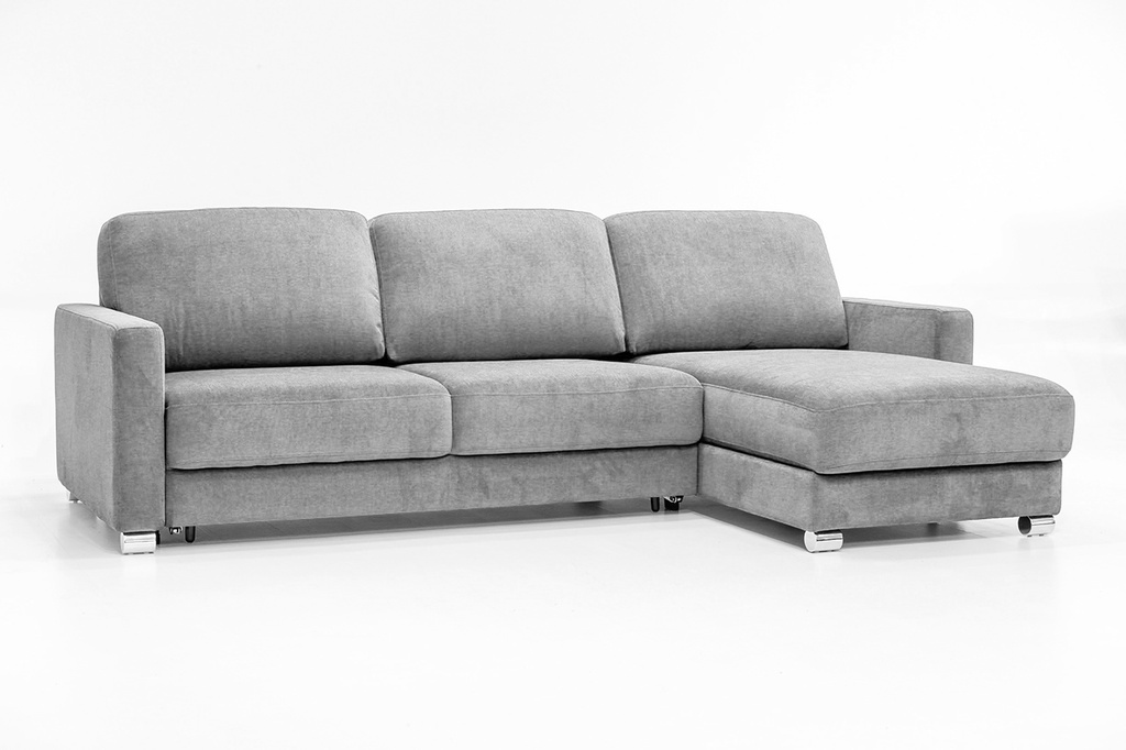 Hampton LHF Queen Size Loveseat Sleeper + RHF Chaise Rodeo 104 / 217/6 Chrome