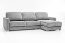 Hampton LHF Queen Size Loveseat Sleeper + RHF Chaise Rodeo 104 / 217/6 Chrome