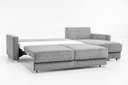 Hampton LHF Queen Size Loveseat Sleeper + RHF Chaise Rodeo 104 / 217/6 Chrome