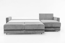 Hampton LHF Queen Size Loveseat Sleeper + RHF Chaise Rodeo 104 / 217/6 Chrome