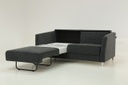 Monika Queen Size Loveseat Sleeper Oliver 515 / 234/9 Chrome