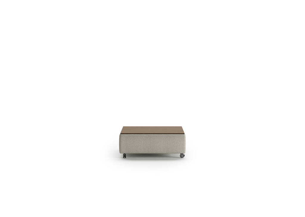 Functional Coffee Table - Fun 496 - Walnut Table Top - Casters