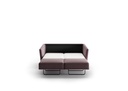 Erika Queen Size Loveseat Sleeper - Luna 33 - 126/9 Walnut (video)