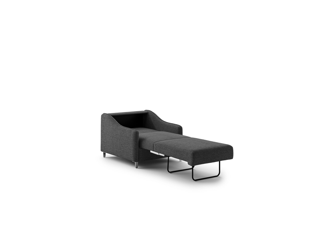 Ethos Cot Size Chair Sleeper - Oliver 515 - 234/9 Chrome