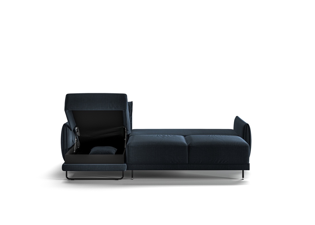 Dolphin ED Sectional Loveseat Chaise Glamour 13/ 133/12 Black