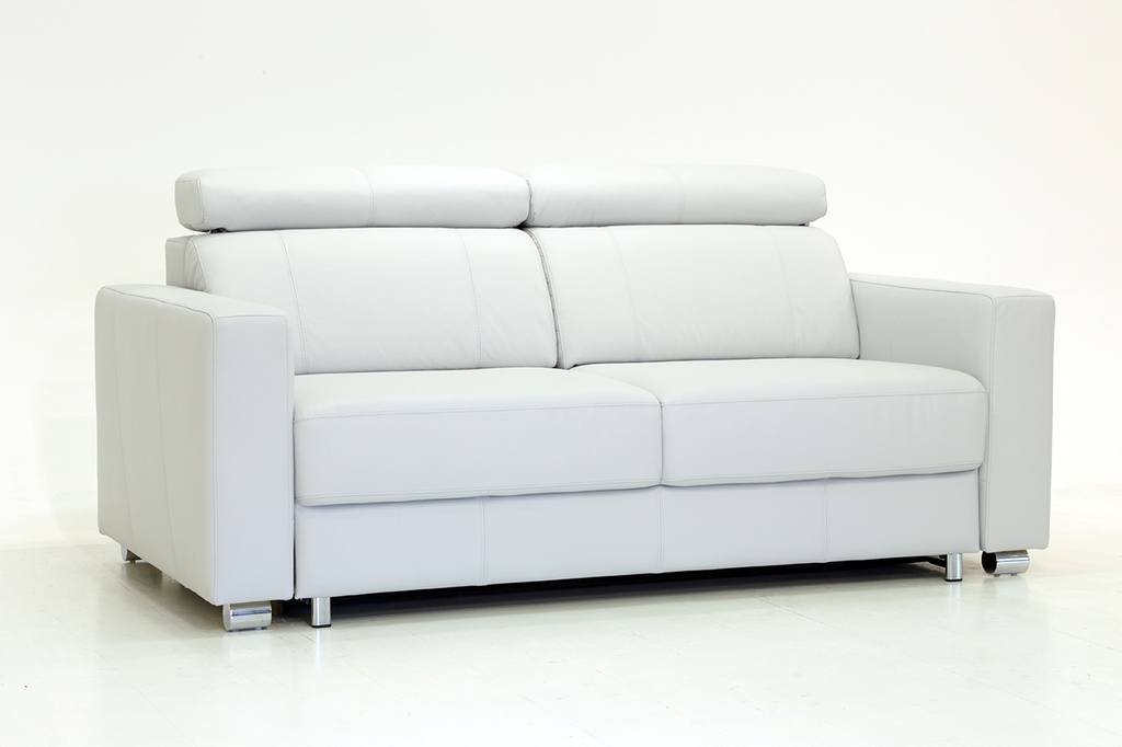 West Level Power Queen Size Loveseat Sleeper Soft Antique 0000 / 216/6 Chrome