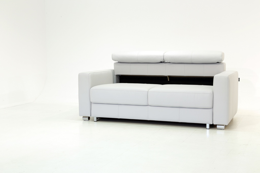 West Level Power Queen Size Loveseat Sleeper Soft Antique 0000 / 216/6 Chrome