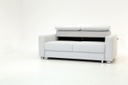 West Level Power Queen Size Loveseat Sleeper Soft Antique 0000 / 216/6 Chrome