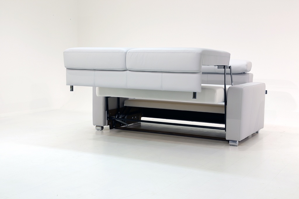West Level Queen Size Loveseat Sleeper Soft Antique 4100 / 216/6 Chrome