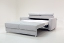 West Level Queen Size Loveseat Sleeper Soft Antique 4100 / 216/6 Chrome