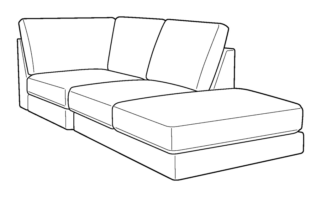 Capri RHF Corner Chaise