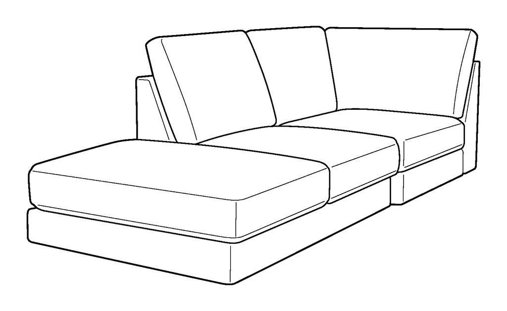 Capri LHF Corner Chaise