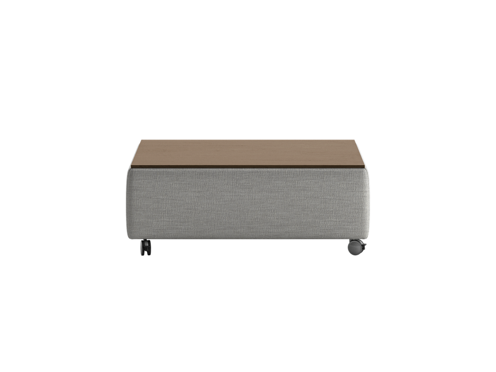 Functional Coffee Table - Oliver 173 - Walnut Table Top - Casters