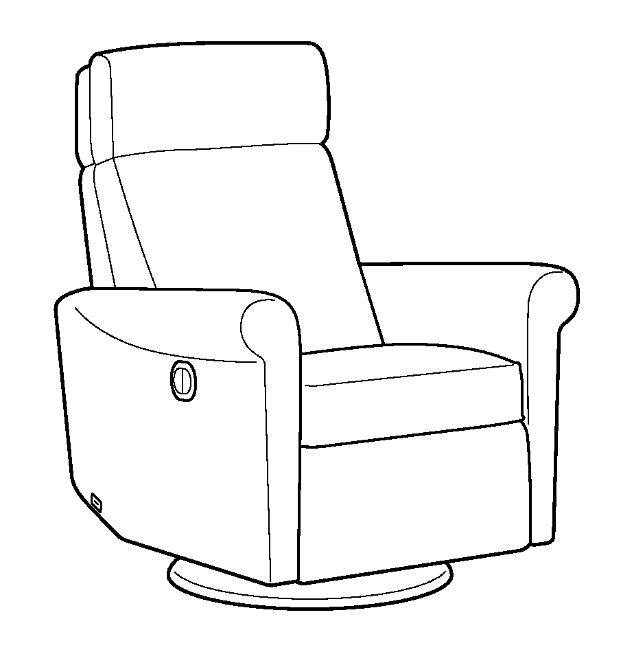 Rolled Recliner - Power & Battery