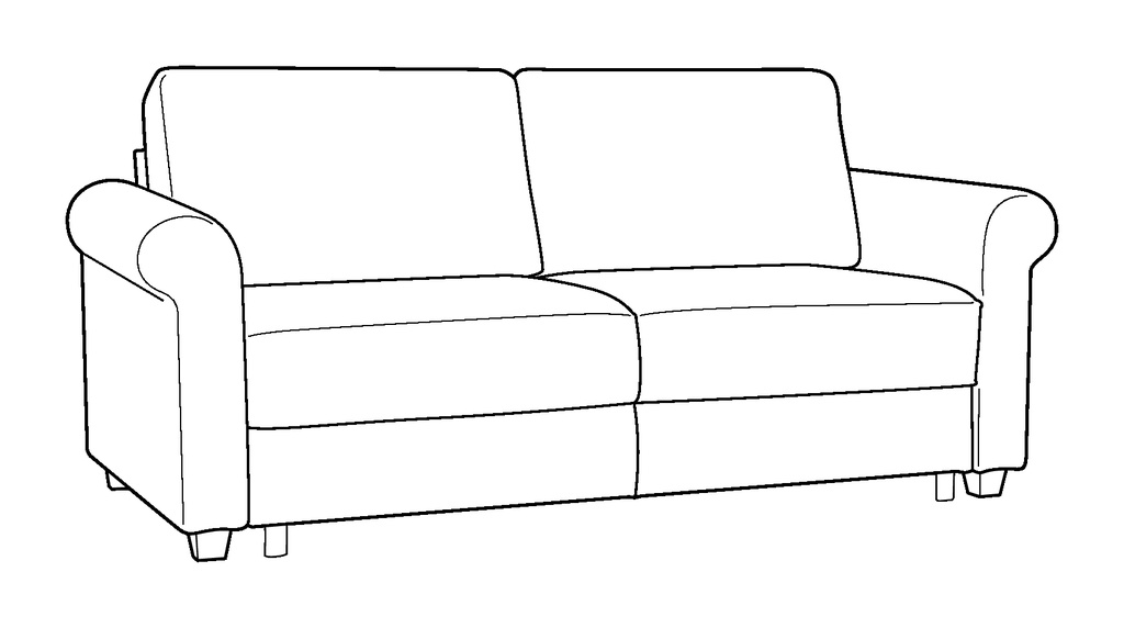 Charleston Queen Loveseat Sleeper