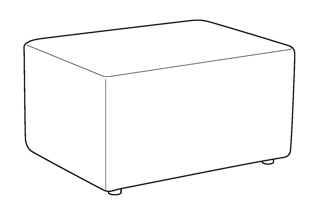 Pastilli 32" Rectangular Ottoman
