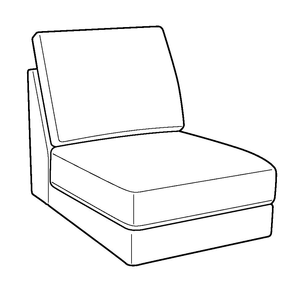 Capri Armless Chair