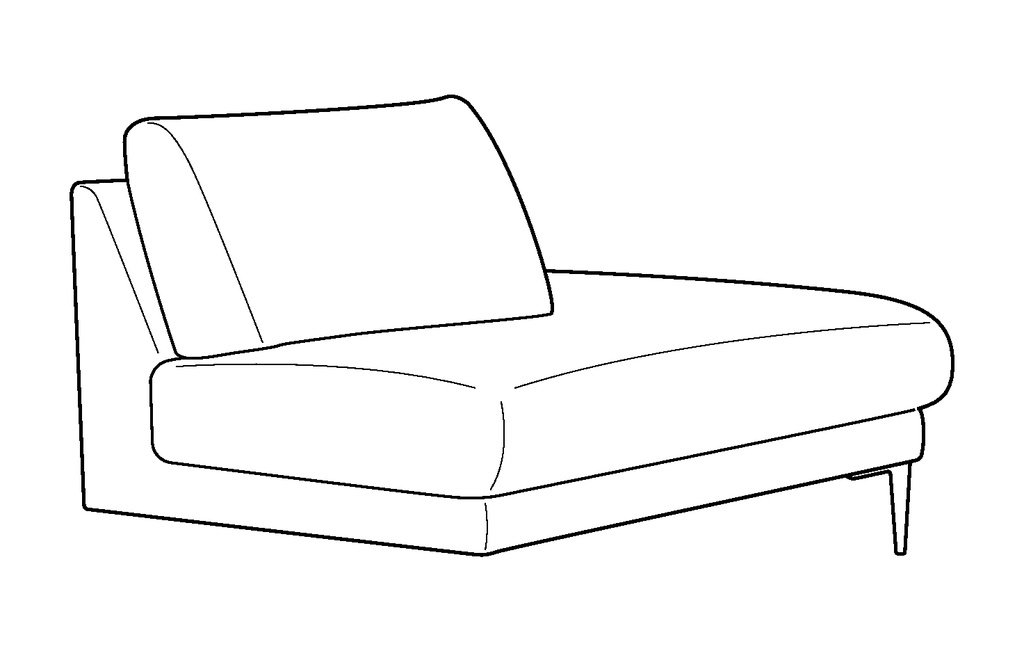 Joy Side Chaise - RHF