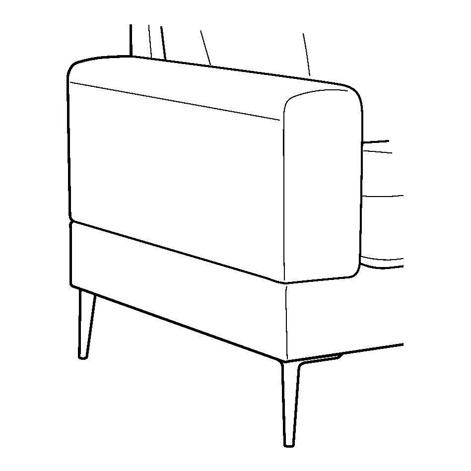Capri LHF Arm Rest