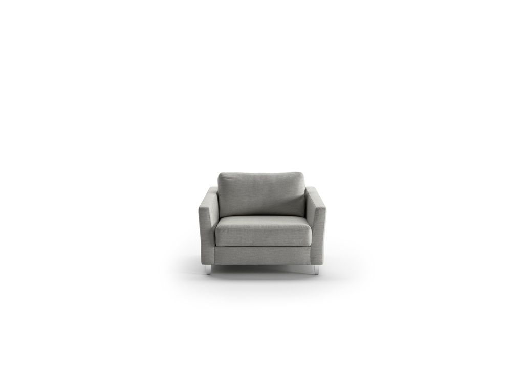 Monika Cot Chair Sleeper - Oliver 173 - 234/9 Chrome (Lux)