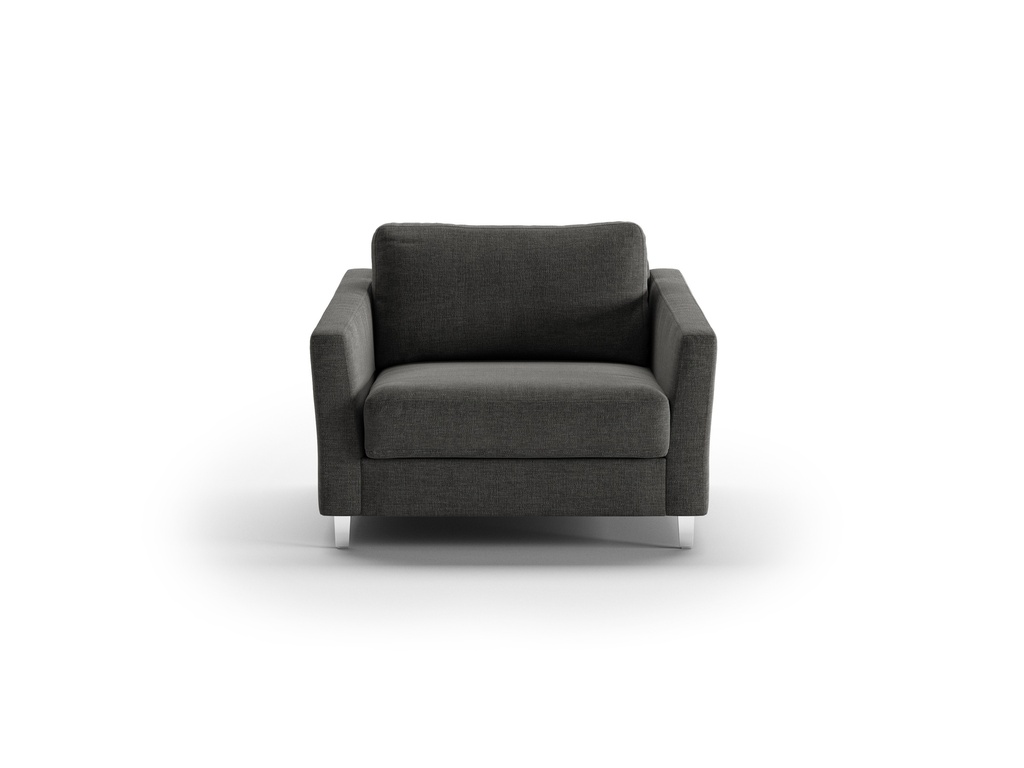 Monika Cot Chair Sleeper - Oliver 515 - 234/9 Chrome (Lux)