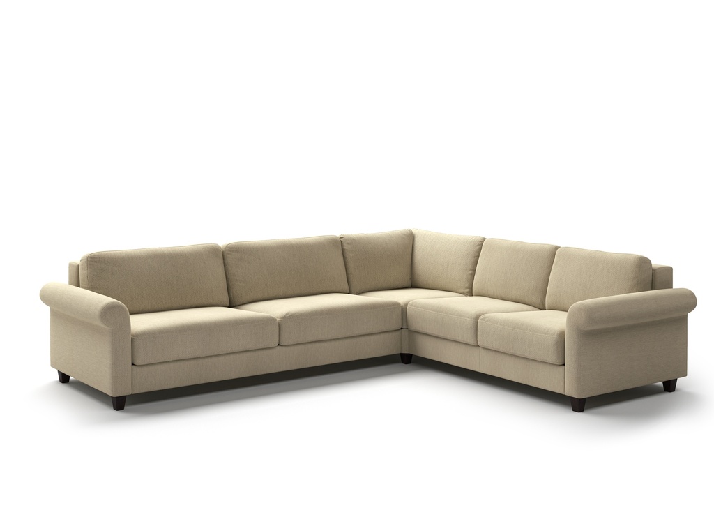 Hugo King Sleeper Sectional - Atlantic 03- 104/9 Wenge (Lux)