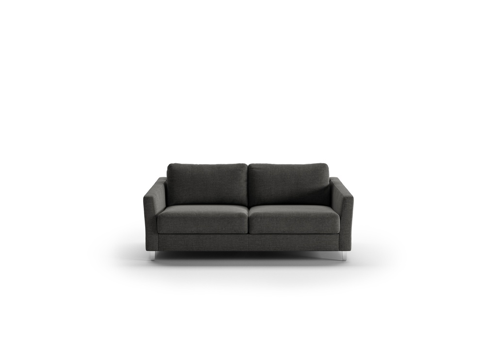 Monika Queen Loveseat Sleeper - Loule 630 - 234/9 Chrome (Lux)
