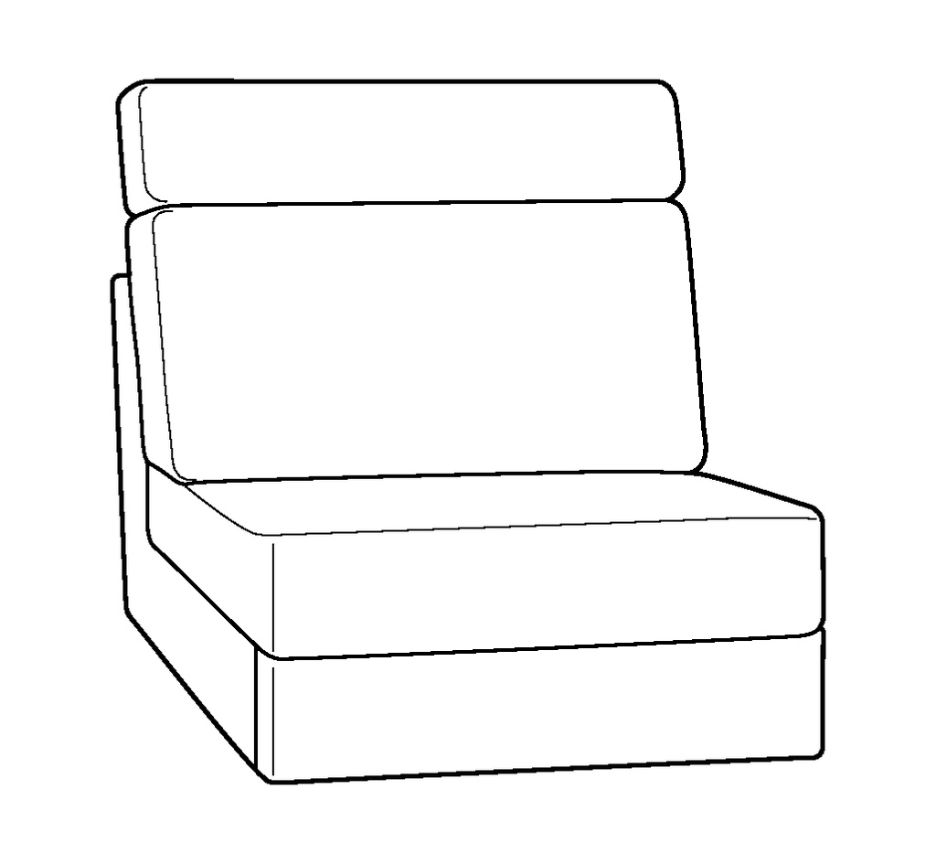 Koli Armless Jumbo Recliner - Power