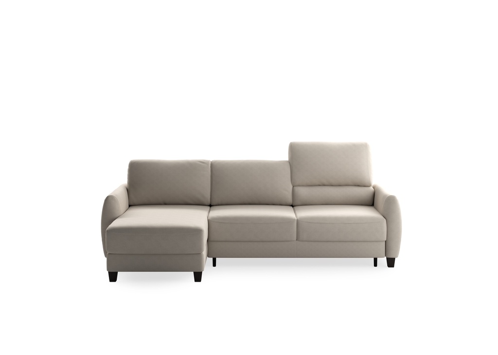 Delta Full XL Sectional (Reversible Chaise + Loveseat Sleeper) Cloud 02 - 104/9 Smoked birch