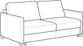 Polar Full XL Loveseat Sleeper
