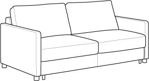Polar Queen Loveseat Sleeper