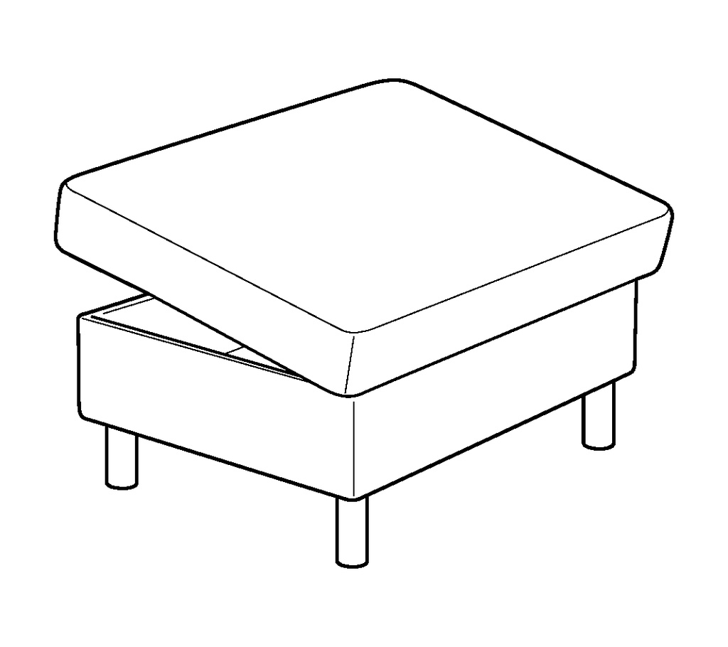 Moduli Ottoman - Rectangular