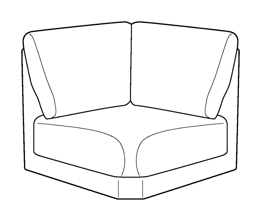 Joy Armless Square Corner