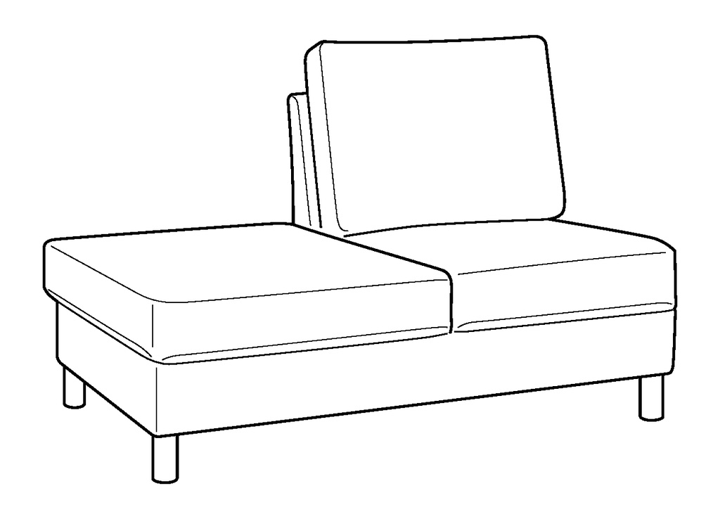 Moduli P2 Side Chaise LHF