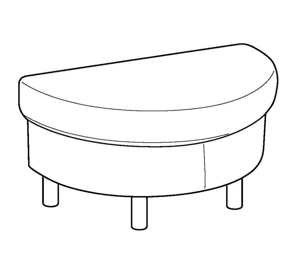 Moduli Ottoman Curved End