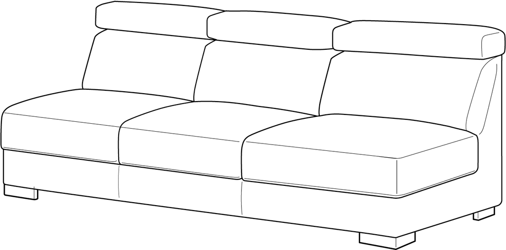 Sierra 3 Seat Sofa Sleeper Module