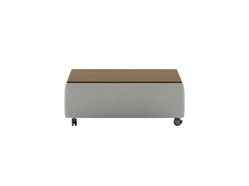 Functional Coffee Table - Rene 01 - Walnut Table Top - Casters