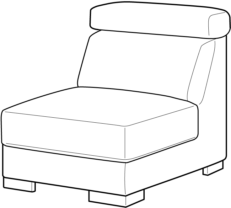 Sierra Armless Chair Module