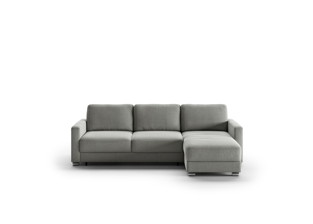 Hampton Queen Sectional (Loveseat Sleeper + Reversible Chaise) Rodeo 104 - 217/6 Chrome
