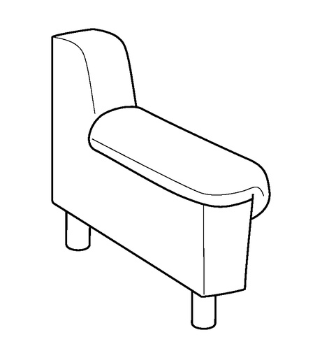 Moduli Pillow Top Arm LHF