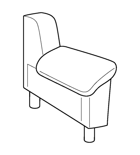 Moduli Pillow Top Arm RHF