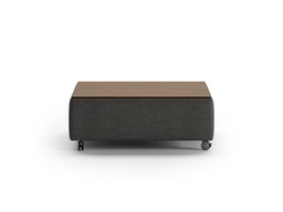 [FUNC-QO-OLIV/515-TOP/WA-WHL] Functional Coffee Table - Oliver 515 - Walnut Table Top - Casters