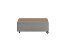 [FUNC-QO-OLIV/173-TOP/WA-WHL] Functional Coffee Table - Oliver 173 - Walnut Table Top - Casters