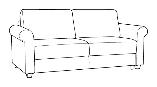 Charleston Queen Loveseat Sleeper