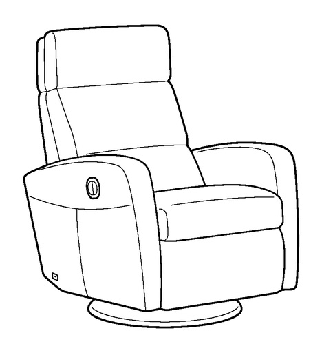 Sloped Recliner - Power & Battery