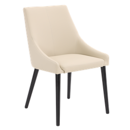 [ODEN-DC-ALFA/2080-BIRCH/BLK] Odense Dining Chair - Alfa 2080  - Black Birch Legs