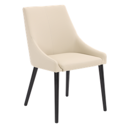 [ODEN-DC-ALFA/2080-BIRCH/BLK] Odense Dining Chair - Alfa 2080 - Black Birch Legs (DROP)