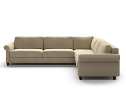 [W-FLEX-KN8+DM+L+B+KN8] Flex King Size Sectional Sleeper - Rolled Arm